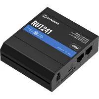 Teltonika RUT241, Router für Mobilfunknetz, Schwarz, Aluminium, Kunststoff, DIN-Schienen-/Wandmontage, Industriell, Status, Signalstärke, LAN, Leistung