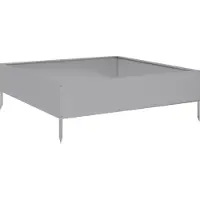 Syfax Hochbeet 100x100x33,5 cm Verzinkter Stahl