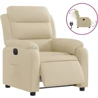 Syfax Relaxsessel Elektrisch Creme Stoff