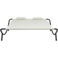 vidaXL "WINTER SALE"Sonnenliege - Gartenmöbel - Liegestuhl - Gartenliege Stoff Creme - In- und Outdoor NEU9416052