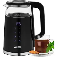 Zilan Wasserkocher Küchen Elektrogeräte Doppelwandig Digitalanzeige Warmhaltefunktion Effizient