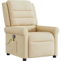 Syfax Massagesessel Creme Stoff