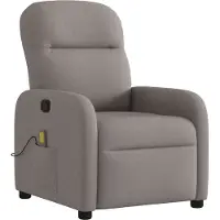 Syfax Massagesessel Taupe Stoff