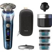 Philips XP9406/79, Rotationstrasierer, Blau, SkinIQ Pro, LCD, Android, iOS, Akku