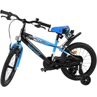 Volare Sportivo Kinderfahrrad - Jungen - 16 Zoll - Blau Schwarz - Zwei Handbremsen