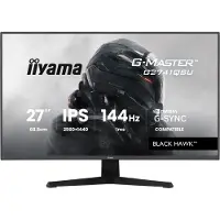 Iiyama G-MASTER G2741QSU-B1, 68,6 cm (27"), 2560 x 1440 Pixel, 4K Ultra HD, QLED, 1 ms, Schwarz
