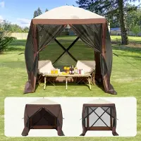 StarTech.com Gartenzelt Faltpavillon - Partyzelt Popup Zelt für 4 Personen - 1,83x1,83x2,1m - Wetterfestes Camping-Zelt - Ideal für Gartenpartys und Veranstaltungen