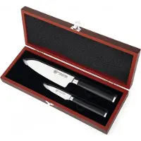 Carl Schmidt Sohn GmbH KONSTANZ 2-teiliges Messer-Set, Damastahl