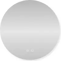 Sensahome – Runder Badezimmerspiegel ohne Rahmen mit LED-Beleuchtung – dimmbar – Anti-Kondensation – Warm-/Neutral-/Kaltweiß – 50cm