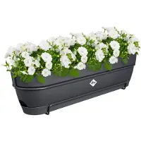Elho 70 cm Moderne Quadratische Kunststoff-Blumentopf