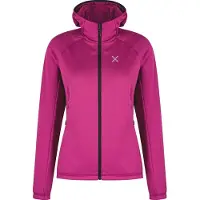 Montura Fadis Grid Hooded Maglia Woman - Damen Fleecejacke mit Kapuze, , Farbe:595-BATON ROUGE, Größe:XS