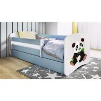 RAUMHIRSCH FURNITURE Kinderbett Jugendbett Panda 2 70x140, 80x160, 80x180 cm - Komplettset mit Matratze, Schublade & Rausfallschutz