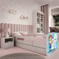 RAUMHIRSCH FURNITURE Kinderbett Jugendbett Eisberg 70x140, 80x160, 80x180 cm - Komplettset mit Schublade & Rausfallschutz