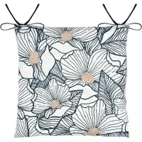 Stof | Sitzkissen - EUGENIE - 38x38 cm - Blumenmuster - Bequem und stilvoll - für jeden Raum