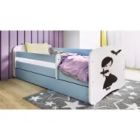 RAUMHIRSCH FURNITURE Kinderbett Jugendbett Wednesday 70x140, 80x160, 80x180 cm - Komplettset mit Schublade & Rausfallschutz