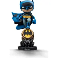 Iron Studios Batman Auf Der Bat Signal Blue Variant Mini Co Pvc-figur 15 Cm