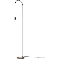 Zafferano - Filo Stehleuchte, 200° schwenkbar, lackiertes Metall, E27-Glühbirne max. 60 W enthalten, H 231 cm - Schwarz