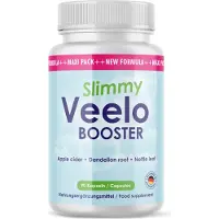 Glory Products OÜ Slimmy Veelo Booster Kapseln | Dein idealer Begleiter für den Alltag - reich an Apfelessig | 90 Kapseln