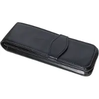 ONLINE Schreibgeräte ONLINE Echtleder-Etui Black in modischem Design als stilvolles Schreibgeräte-Accessoire, für drei Schreibgeräte