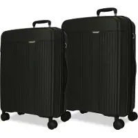 Joumma Bags Movom New Trendy Schwarzes Reisekoffer-Set, 78cm/68cm, 5389621