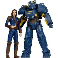 Mcfarlane Toys T-60 Vault Tec & Sole Survivor Figur 18 Cm One Size