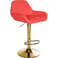 CLP Barhocker Braga Gold Kunstleder, Farbe:creme