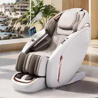 Muxing Massagesessel, Zero Gravity Funktion,Bluetooth und Heizung,Massagestuhl Relaxsessel mit Wärmefunktion,Massagestuhl mit SL-Schiene weiß【GH-L11】