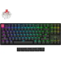 Keychron K8 QMK Version 2 Kabellose Mechanische Tastatur, Hot Swap, RGB, QWERTY US Layout - Super Red - K8X-J1