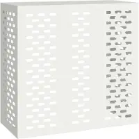 Syfax Klimaanlagenabdeckung Weiß 110 x 50 x 105 cm Verzinkter Stahl