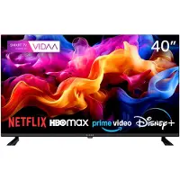 Kiano Elegance 40 Zoll (101,6 cm) Fernseher, Full HD, Smart TV VIDAA, DLED, WLAN, Netflix/YouTube/HBO/Prime, PVR-Recorder, DVB-T2/S2, Dolby Audio