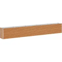 Syfax Hochbeet Hellbraun 485 x 50 x 68 cm Verzinkter Stahl