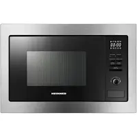 Heinner HMW-MDBI25GDIX Einbau-Mikrowelle 25L, 900W, Grill 1000W, Digital, Schwarz/Silber