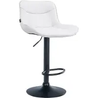 CLP Barhocker Vonore Kunstleder schwarz - creme