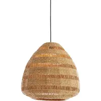 Light & Living Hängeleuchte - natürlich - Soluna - pflanzliche materialien - Ø 56cm - E27 - 2996283 -