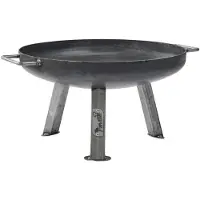 The Favilla BOMBE BASIC Feuerschale 2,5 mm Stahl – Feuerstelle 48x48x30 cm Outdoor