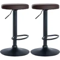 CLP 2er Set Barhocker Ponte Kunstleder schwarz - grau