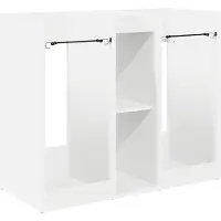 vidaXL Golf Schrank Uni Weiß 102 x 45 x 85,5 cm