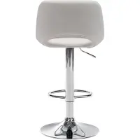 CLP Barhocker Camden Samt chrom - creme