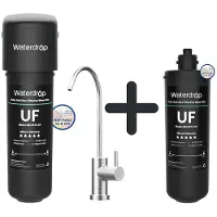 Waterdrop 10UB-UF 0.01µm Ultra Filtration Untertischwasserfilter für Baçtiria Reduktion, 30.000 Liter Wasserfilter Trinkwasser mit 1 WD-RF10-UF