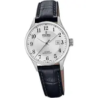 Festina Damenuhr Swiss Made Armbanduhr Leder schwarz D2UF20009/5