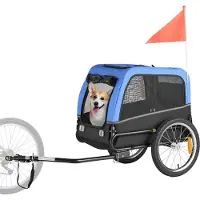 StarTech.com Hundeanhänger - Fahrradanhänger für Hunde - Bis 30 kg - Für kleine & mittlere Hunde - Klappbarer Rahmen - Universelle Fahrradkupplung - Reflektoren & Flagge - Sicherheitsleine