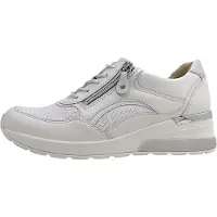 Waldlaufer H-Clara Damenschuhe sportlicher Schnürer Weiß Freizeit