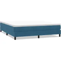 Syfax Boxspringbett ohne Matratze Dunkelblau 180x210 cm Samt