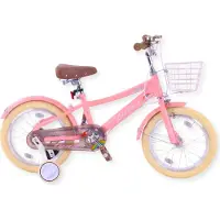 Buxibo - Kinderfahrrad für Mädchen - Luna - 16 Zoll - Rosa