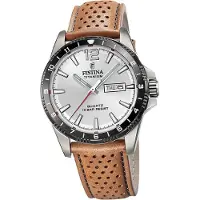 Festina Herrenuhr Titanium Armbanduhr Leder braun D2UF20699/1