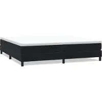 Syfax Boxspringbett ohne Matratze Schwarz 200x210 cm Samt