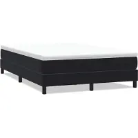 Syfax Boxspringbett ohne Matratze Schwarz 160x220 cm Samt