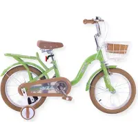 Buxibo - Kinderfahrrad für Mädchen - Ibiza - 16 Zoll - Grün