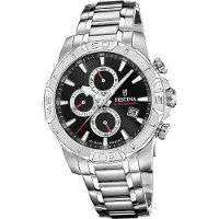 Festina Herrenuhr Timeless Chronograph Armbanduhr Edelstahl silber D2UF20704/6
