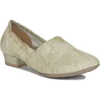 MACIEJKA Grüne Schuhe 0487109000 Naturleder mandelförmige Spitze 3 cm Absatzhöhe